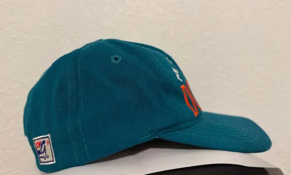Vintage 90s Miami Dolphins The Game Embroidered Snapback Hat